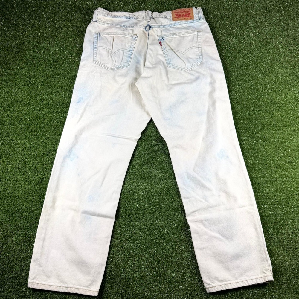Levis 511 Straight Fit Light Wash Acid Denim Jeans Mens W33 L30 04511-5316